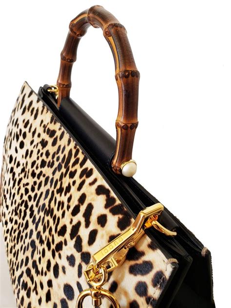 gucci leopard print bag|gucci black leather bag.